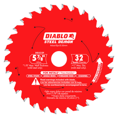 Diablo D0532F 5-7/8" x 32-Teeth Steel Demon™ Saw Blade for Medium Metal