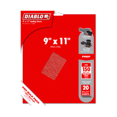 Diablo DCS911150S20G 9" x 11" 120-Grit Sanding Sheets (20-Pack)