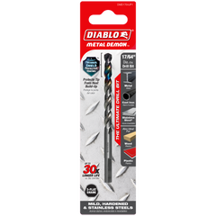 Diablo DMD1764JP1 17/64" Metal Demon™ Drill Bit for Mild, Hardened and Stainless Steels