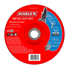 Diablo DBD070063701F 7" Type 27 Metal Cut-Off Disc