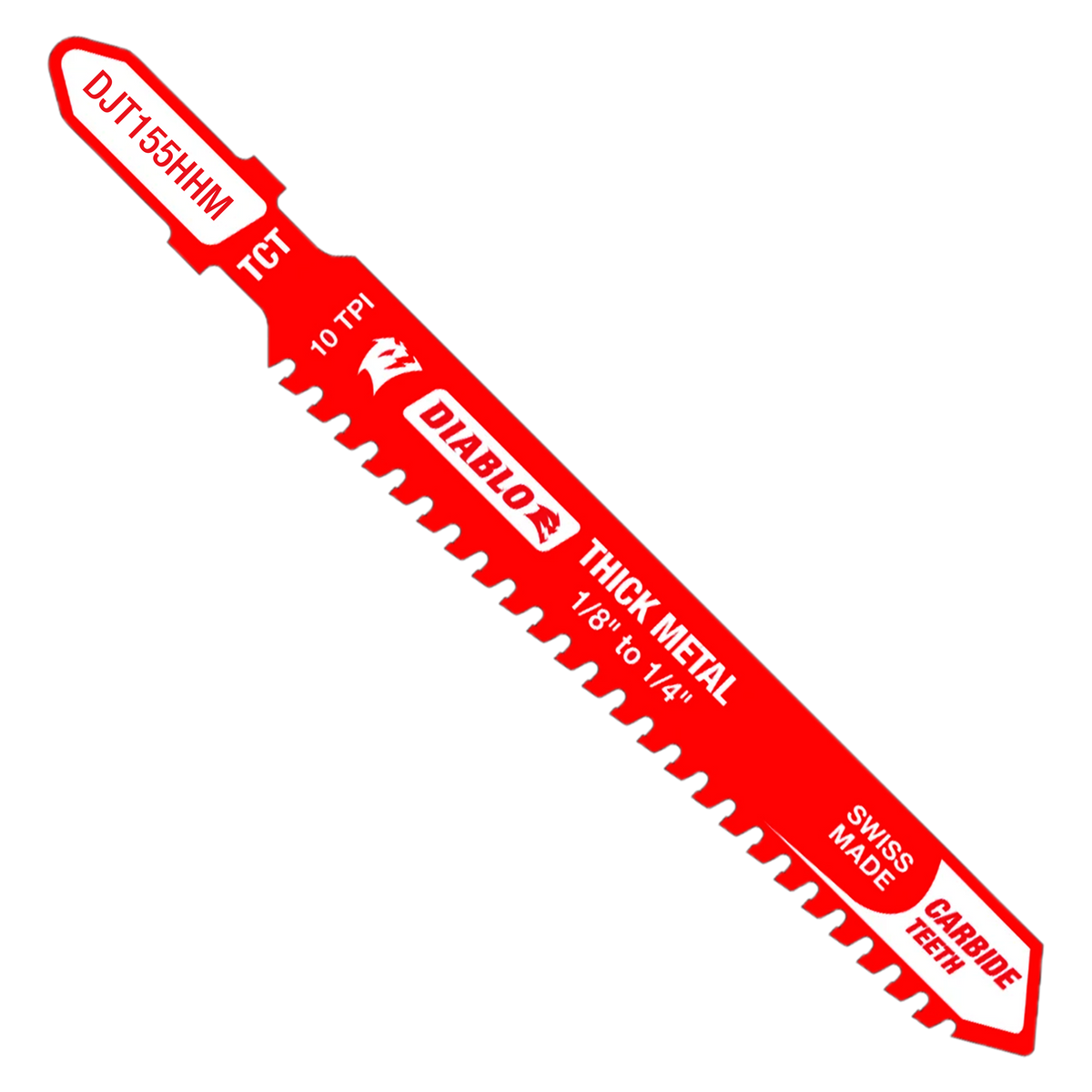 Diablo DJT155HHM 3-3/5" 10TPI Carbide Jig Saw Blade for Thick Metal