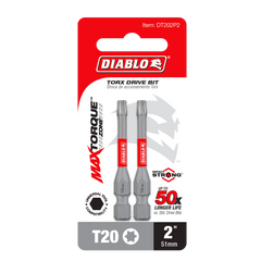 Diablo DT202P2 2" #20 Torx Drive Bit