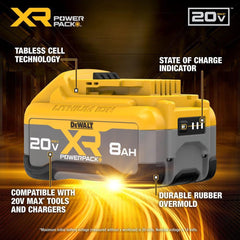 DeWalt DCB248-2 20V MAX XR Powerpack 4.0 Ah and 8.0 Ah Battery Packs - image 3