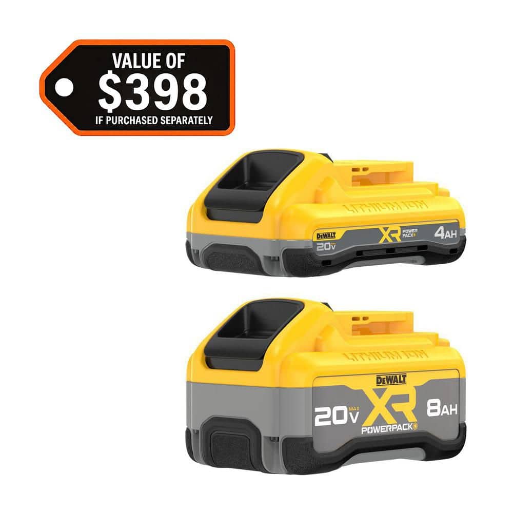 DeWalt DCB248-2 20V MAX XR Powerpack 4.0 Ah and 8.0 Ah Battery Packs - image 1