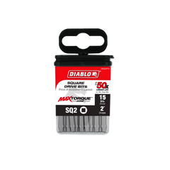 Diablo DSQ22P15 2" #2 Square Drive Bits (15-Pack)