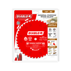 Diablo D1040X 10" x 40-Teeth General Purpose Saw Blade for Wood