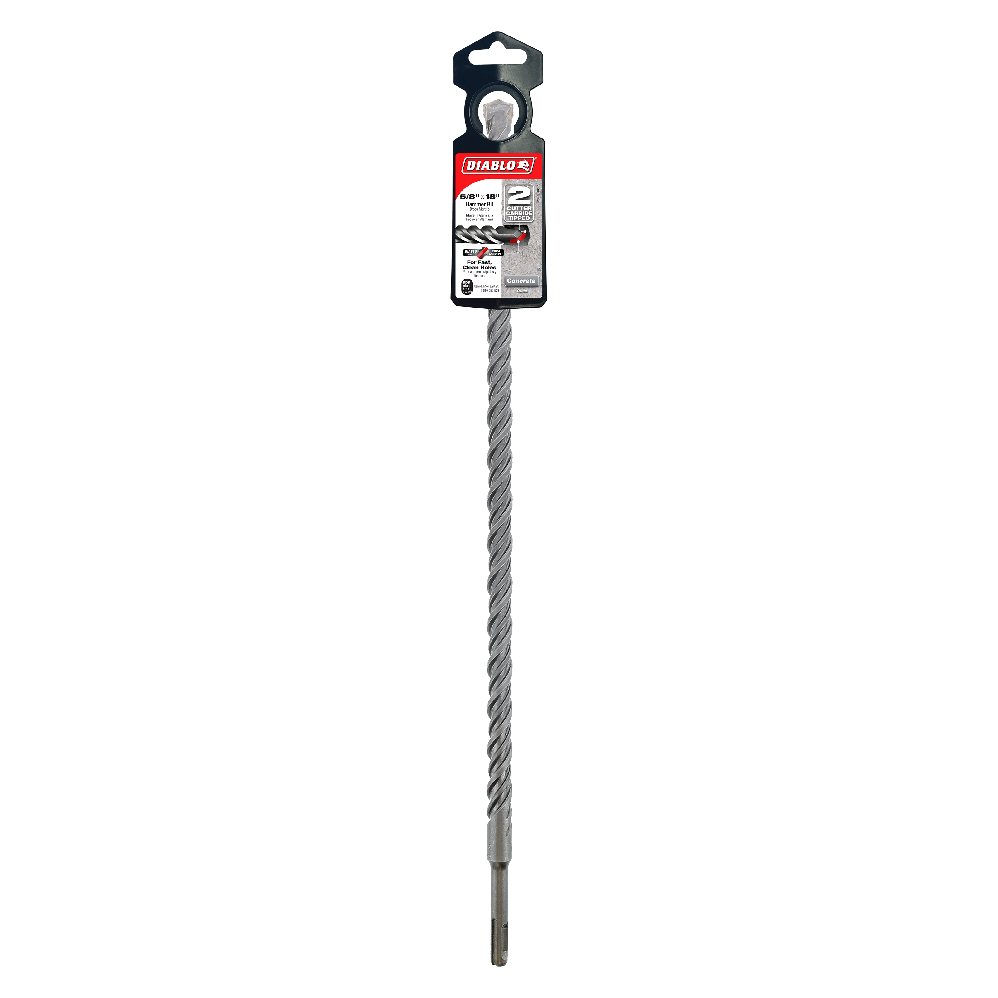 Diablo DMAPL2420 5/8" x 16" x 18" SDS-Plus 2-Cutter Carbide-Tipped Hammer Drill Bit