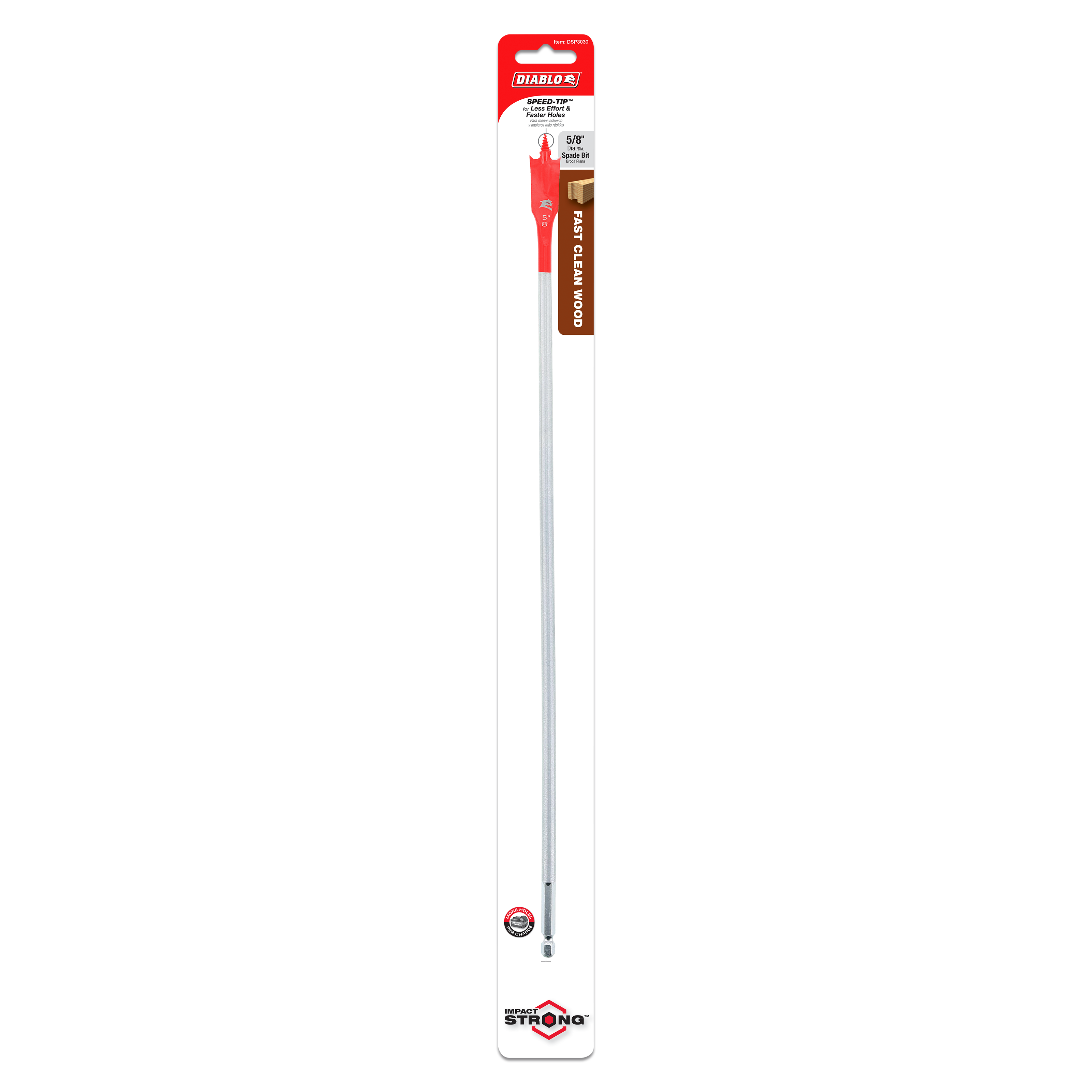 Diablo DSP3030 5/8" x 16" Spade Bit for Wood