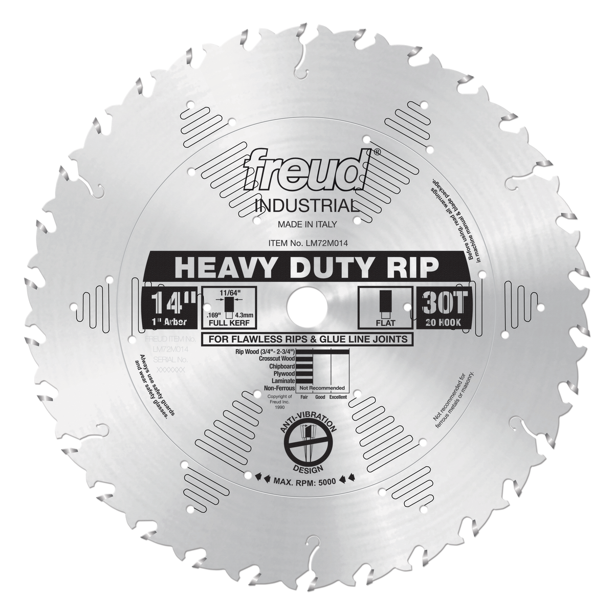 Freud LM72M014 14" Heavy-Duty Rip Blade