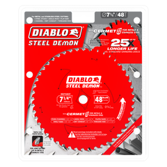 Diablo D0748CFX 7-1/4" x 48 Tooth Steel Demon™ Cermet II Saw Blade for Metals and Stainless Steel