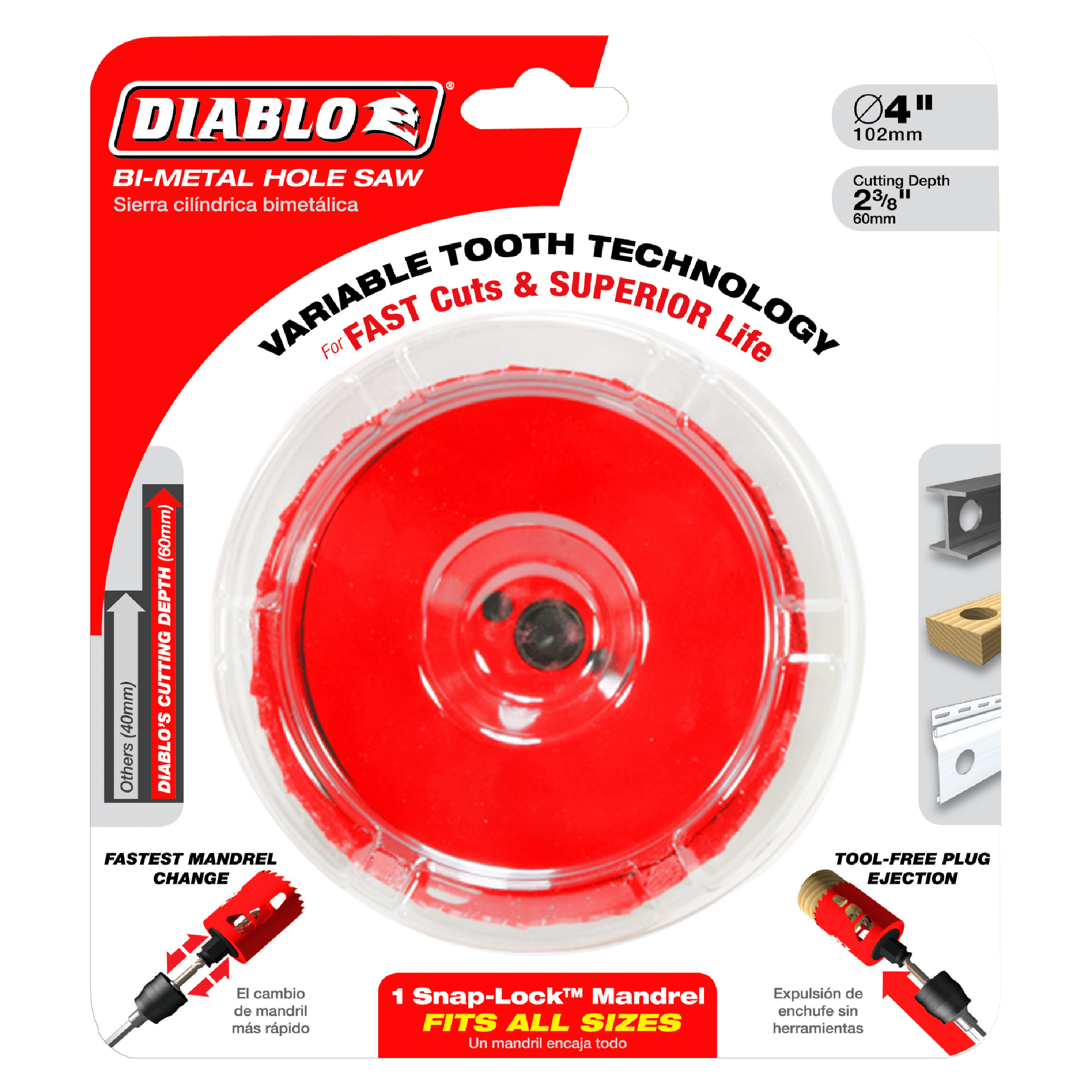 Diablo DHS3625 3-5/8" Bi-Metal Hole Saw