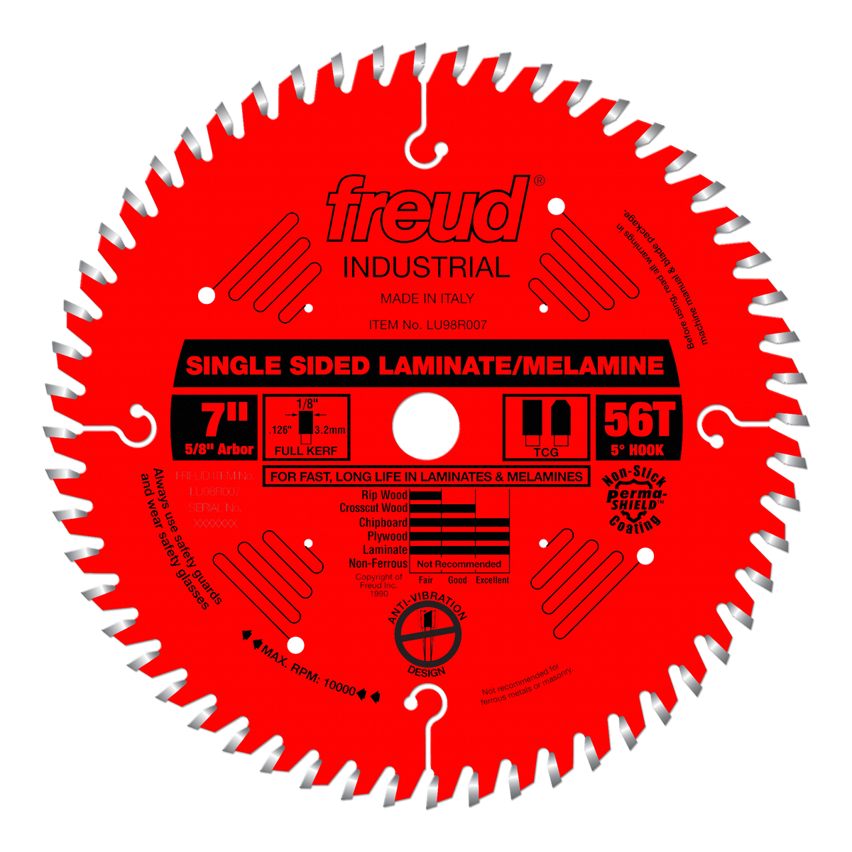 Freud LU98R007 7" Single Sided Laminate/Melamine Blade