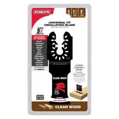 Diablo DOU125JBW 1-1/4" Demo Demon™ Universal Fit Bi-Metal Oscillating Blade for Clean Wood