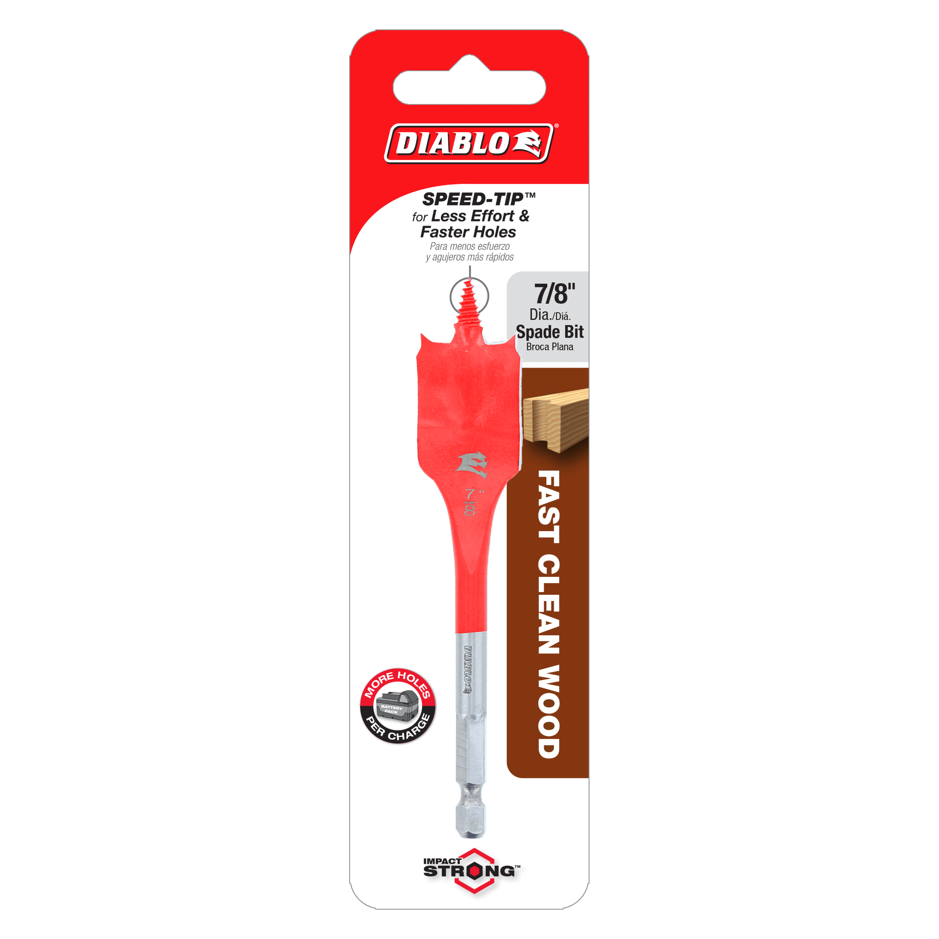 Diablo DSP1050 7/8" x 4" Spade Bit for Wood