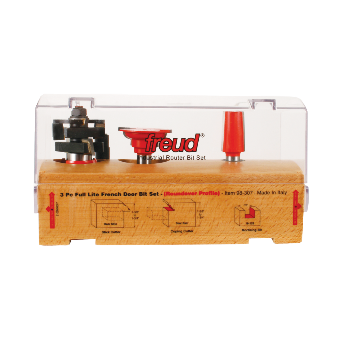 Freud 98-307 3 Piece French Door Bit Set