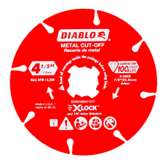 Diablo DDX045DIA101F 4-1/2" X-LOCK Diamond Metal Cut-Off Disc