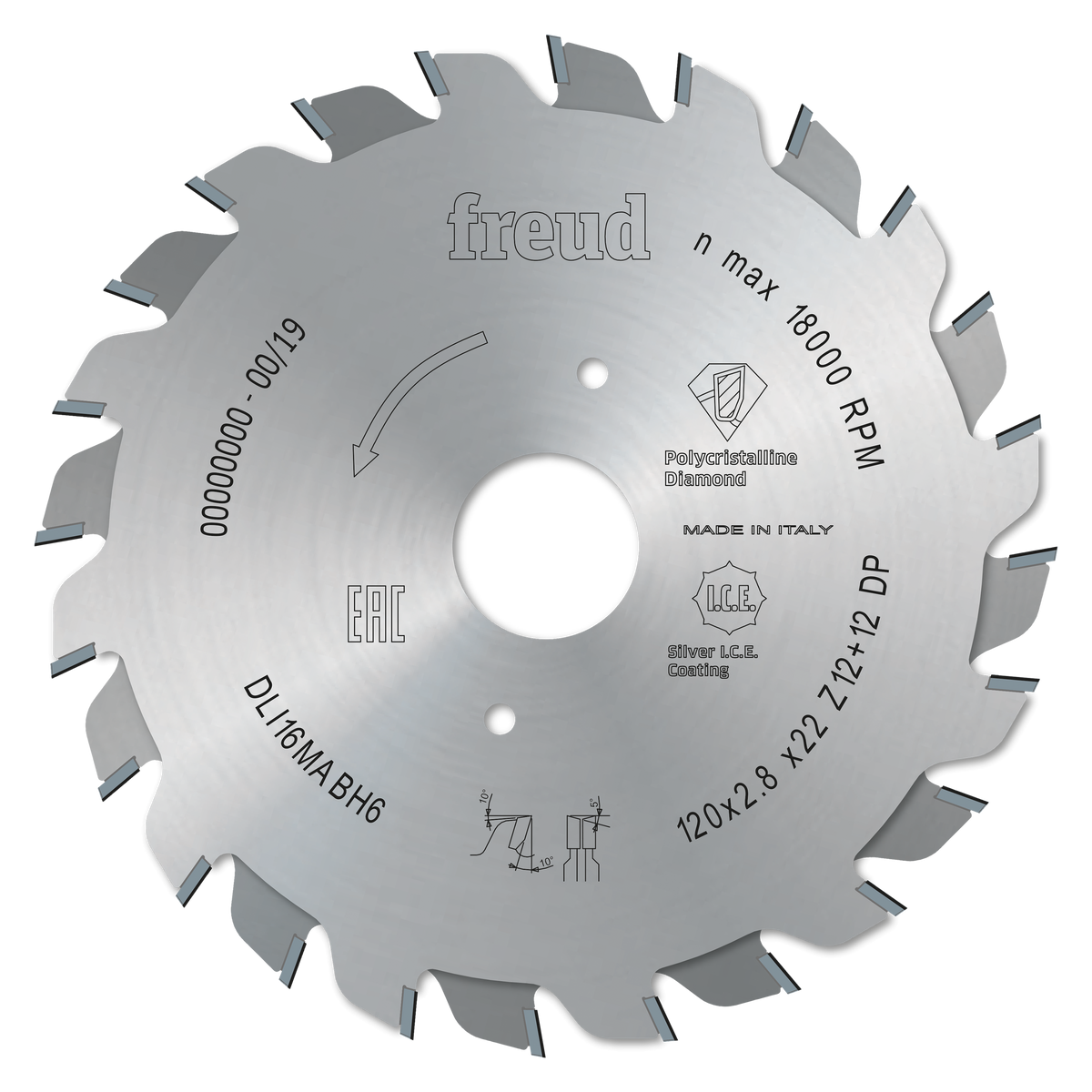 Freud DLI16MABH6 120mm Panel Sizing PCD Scoring Blade