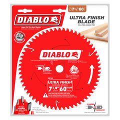 Diablo D0760A 7-1/4" x 60-Teeth Ultra Finish Carbide Saw Blade for Wood