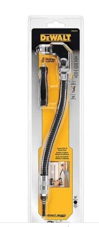 DeWalt DWARAFS-Z IMPACT READY 12" Modular Right-Angle Flex Shaft Attachment (Bulk) - image 1