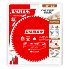 Diablo D1060X 10" x 60-Teeth Fine Finish Saw Blade for Wood