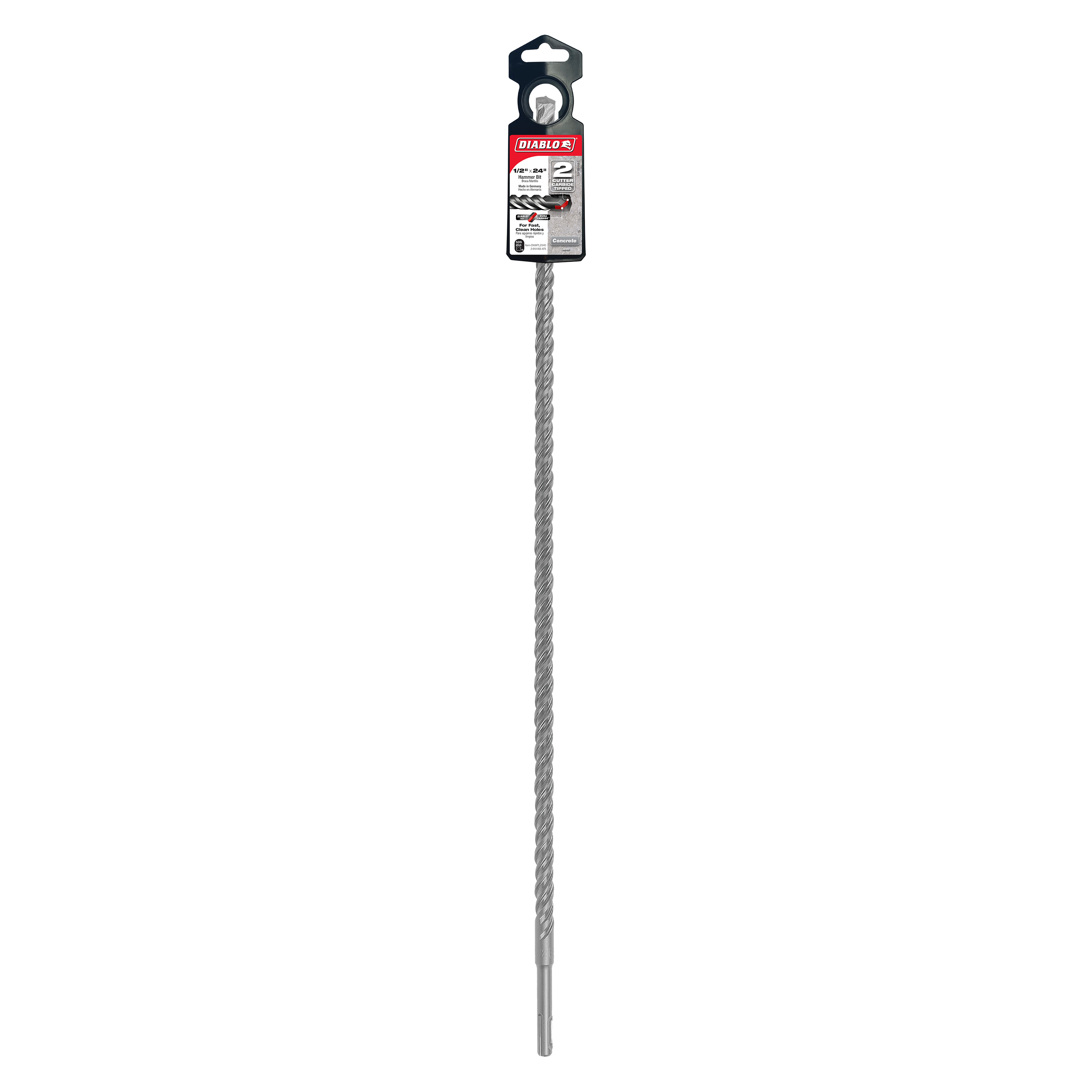 Diablo DMAPL2340 1/2" x 22" x 24" SDS-Plus 2-Cutter Carbide-Tipped Hammer Drill Bit
