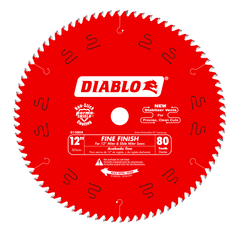 Diablo D1280X 12" x 80-Teeth Fine Finish Saw Blade for Wood