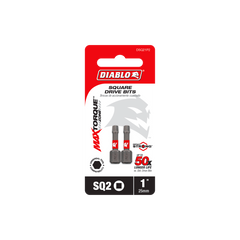 Diablo DSQ21P2 1" #2 Square Drive Bits (2-Pack)