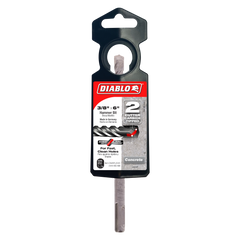 Diablo DMAPL2220 3/8" x 4" x 6" SDS-Plus 2-Cutter Carbide-Tipped Hammer Drill Bit