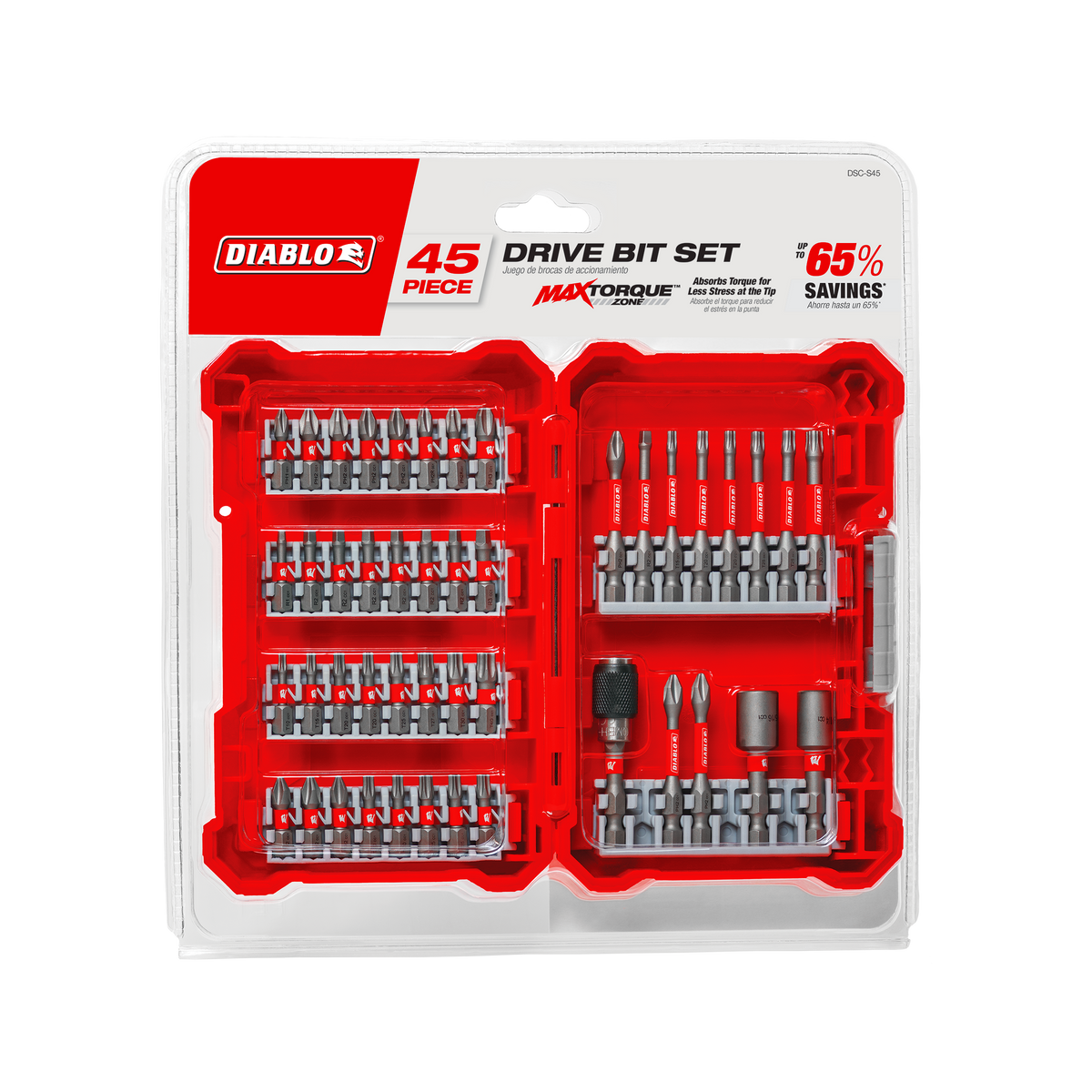 Diablo DSC-S45 45 pc Screwdriving Set (45-Piece)