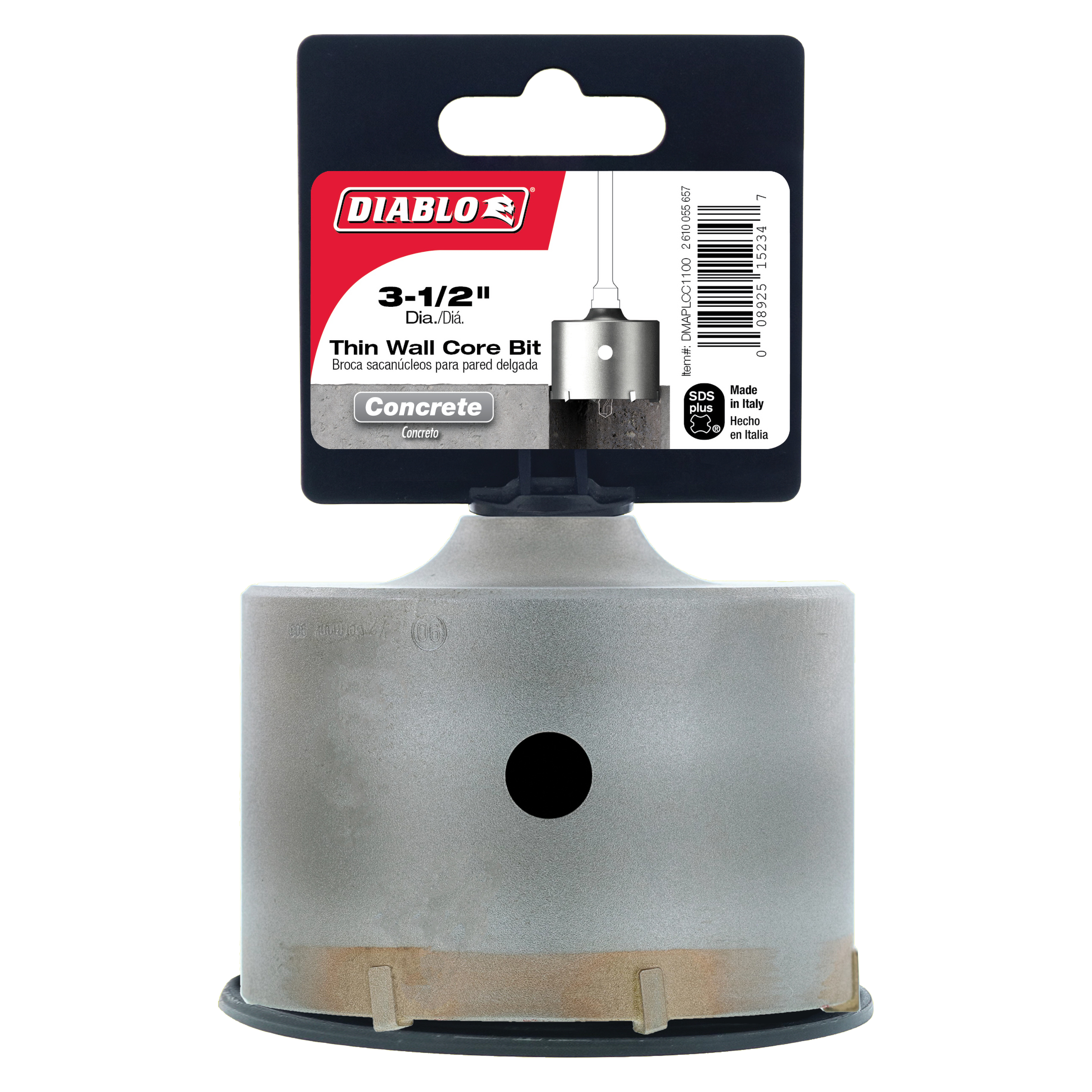 Diablo DMAPLCC1100 3-1/2" SDS-Plus Carbide Tipped Thin Wall Core Bit