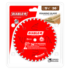 Diablo D0536X 5-3/8" x 36-Teeth Finish Trim Saw Blade for Wood