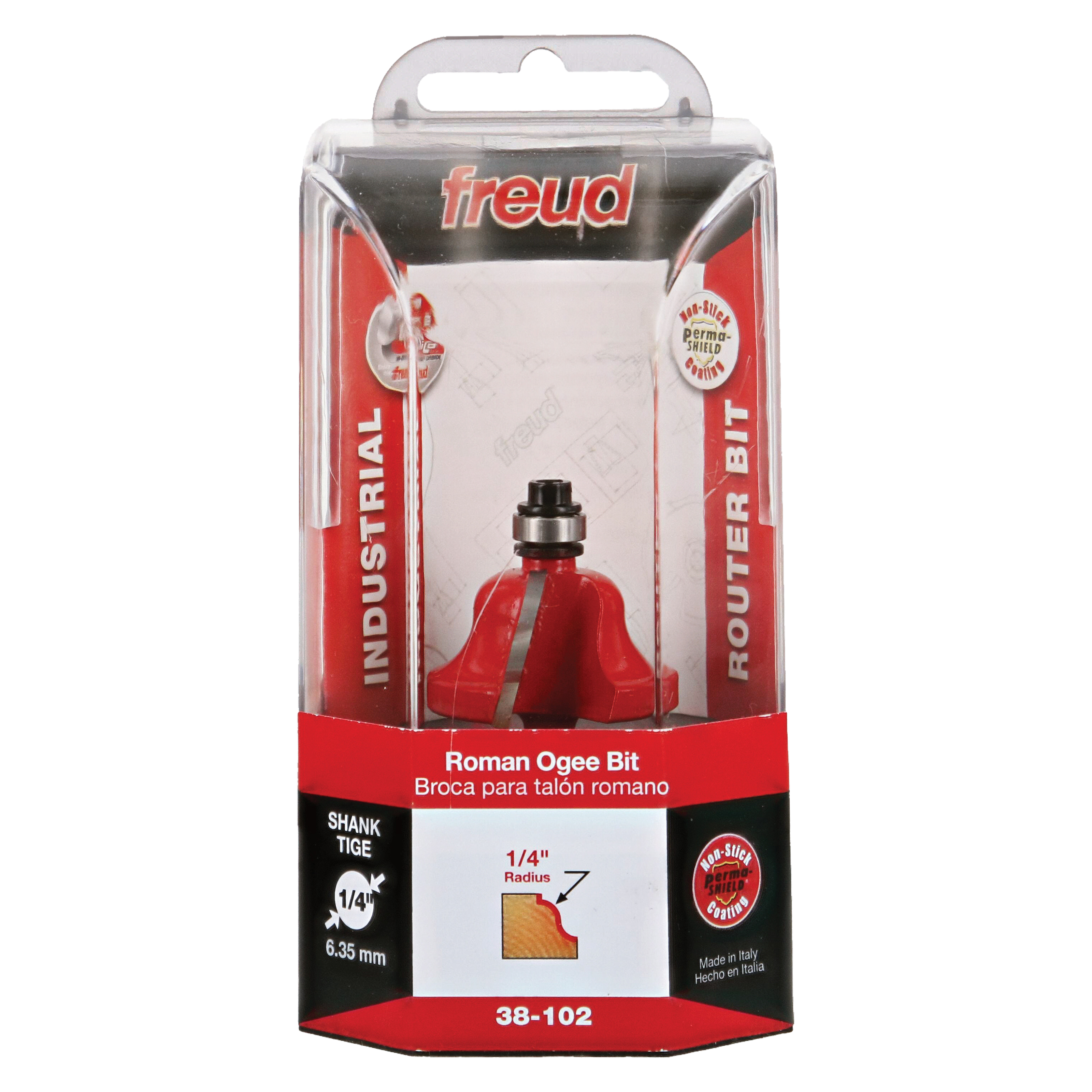Freud 38-102 1-3/8" (Dia.) Roman Ogee Bit (Quadra-Cut)