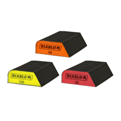 Diablo DFBCOMBAST03G Assorted Dual-Edge Sanding Sponges (3-Piece)