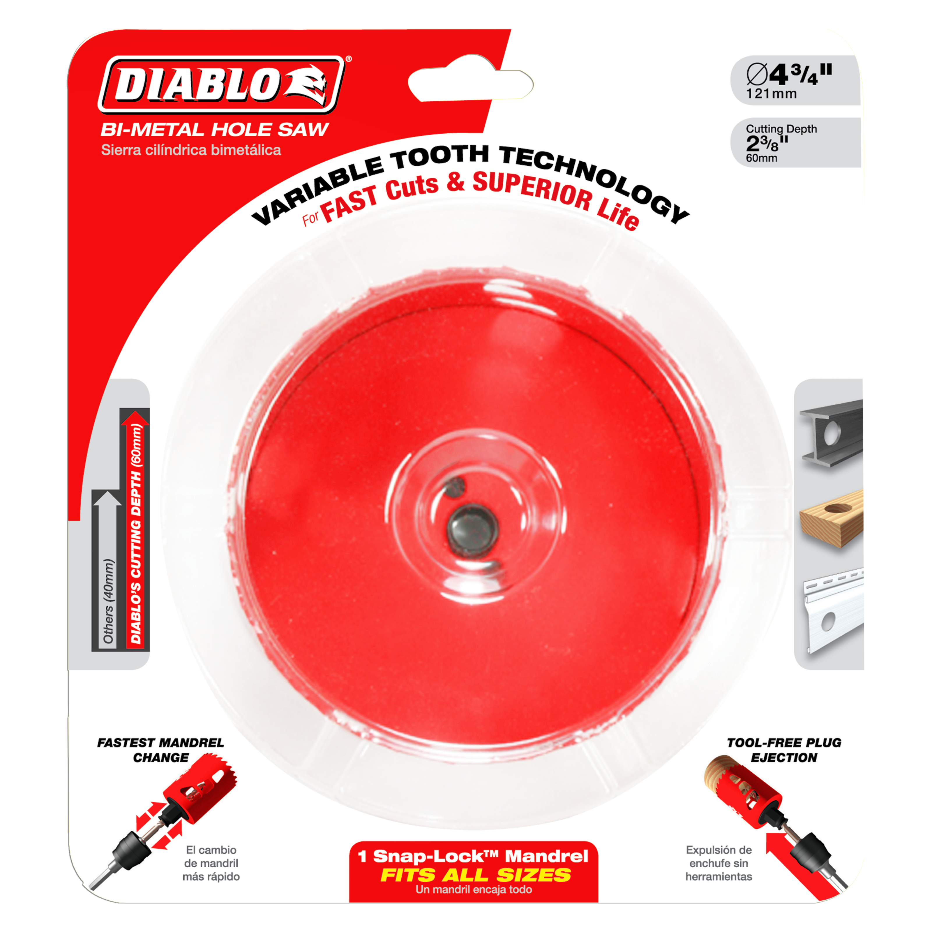 Diablo DHS4500 4-1/2" Bi-Metal Hole Saw