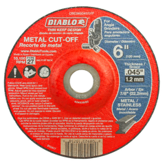 Diablo DBD060045701F 6" Type 27 Metal Cut-Off Disc