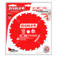 Diablo D0620X 6" x 20-Teeth Framing Saw Blade for Wood