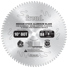 Freud LU77M010 10" Medium Stock Aluminum Blade