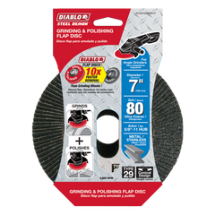 Diablo DCX070080B01F 7" 80-Grit Steel Demon™ Flap Disc for Metal