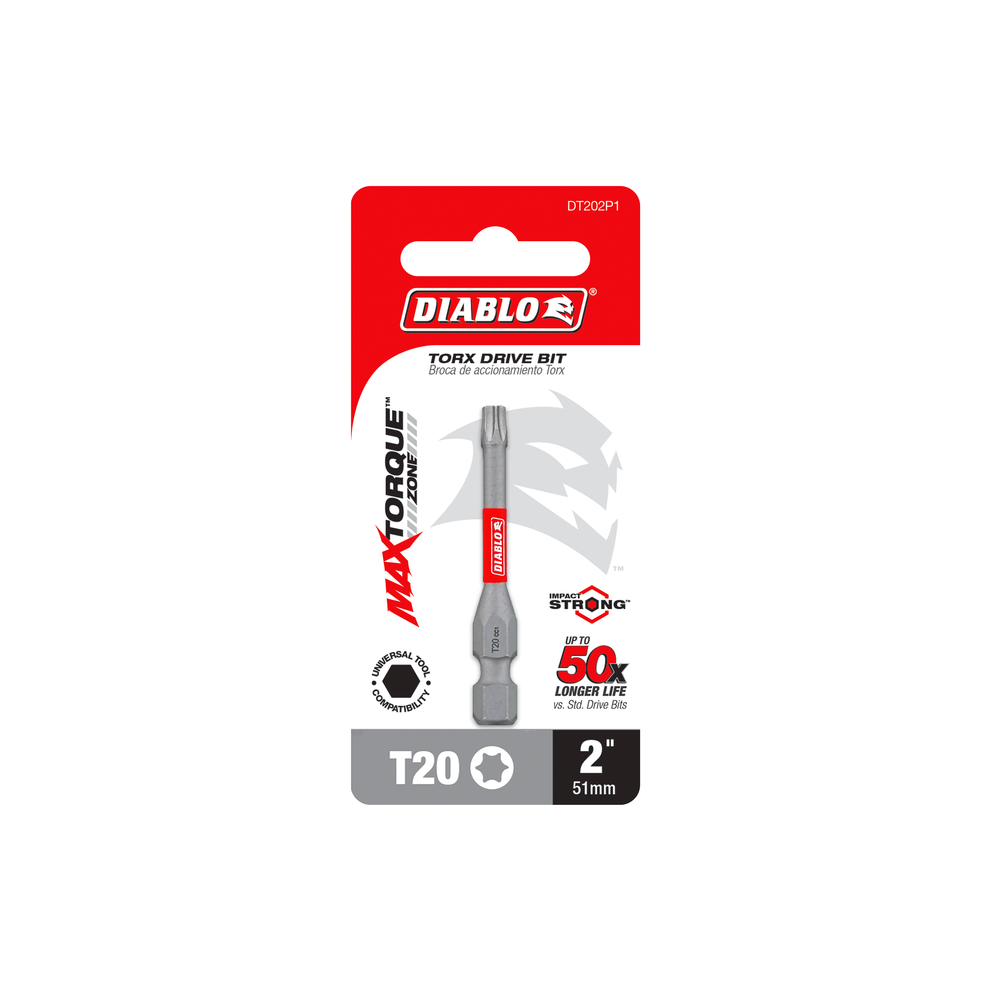 Diablo DT202P1 2" #20 Torx Drive Bit