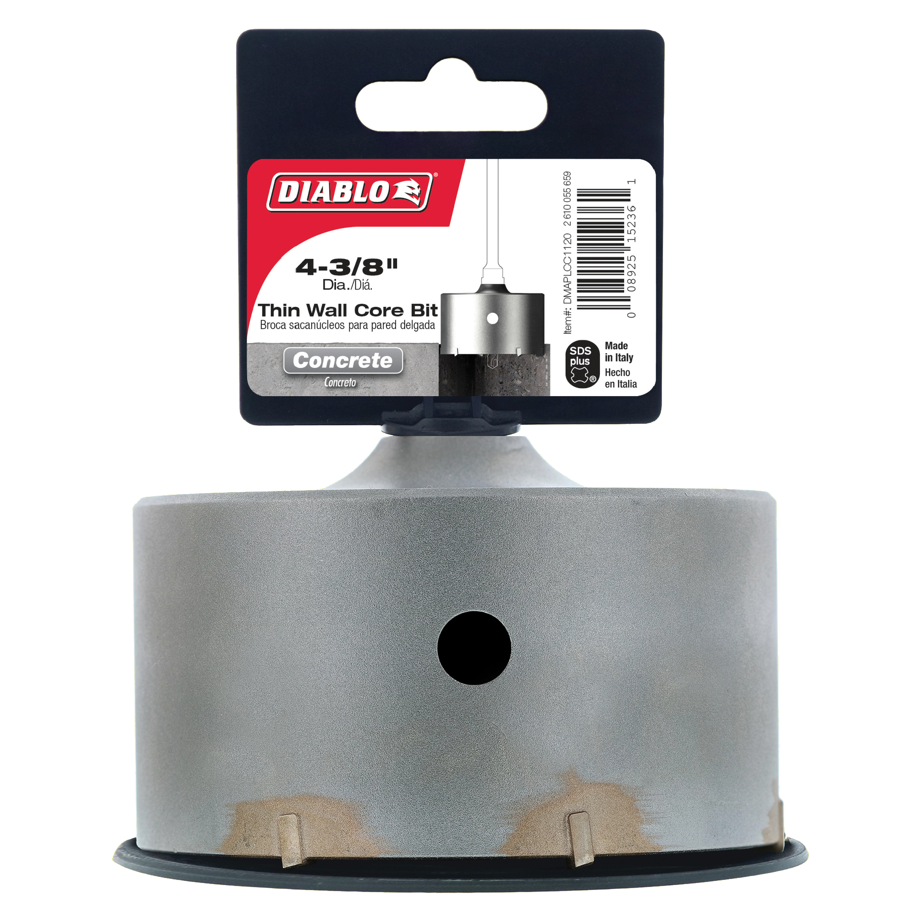 Diablo DMAPLCC1120 4-3/8" SDS-Plus Carbide Tipped Thin Wall Core Bit