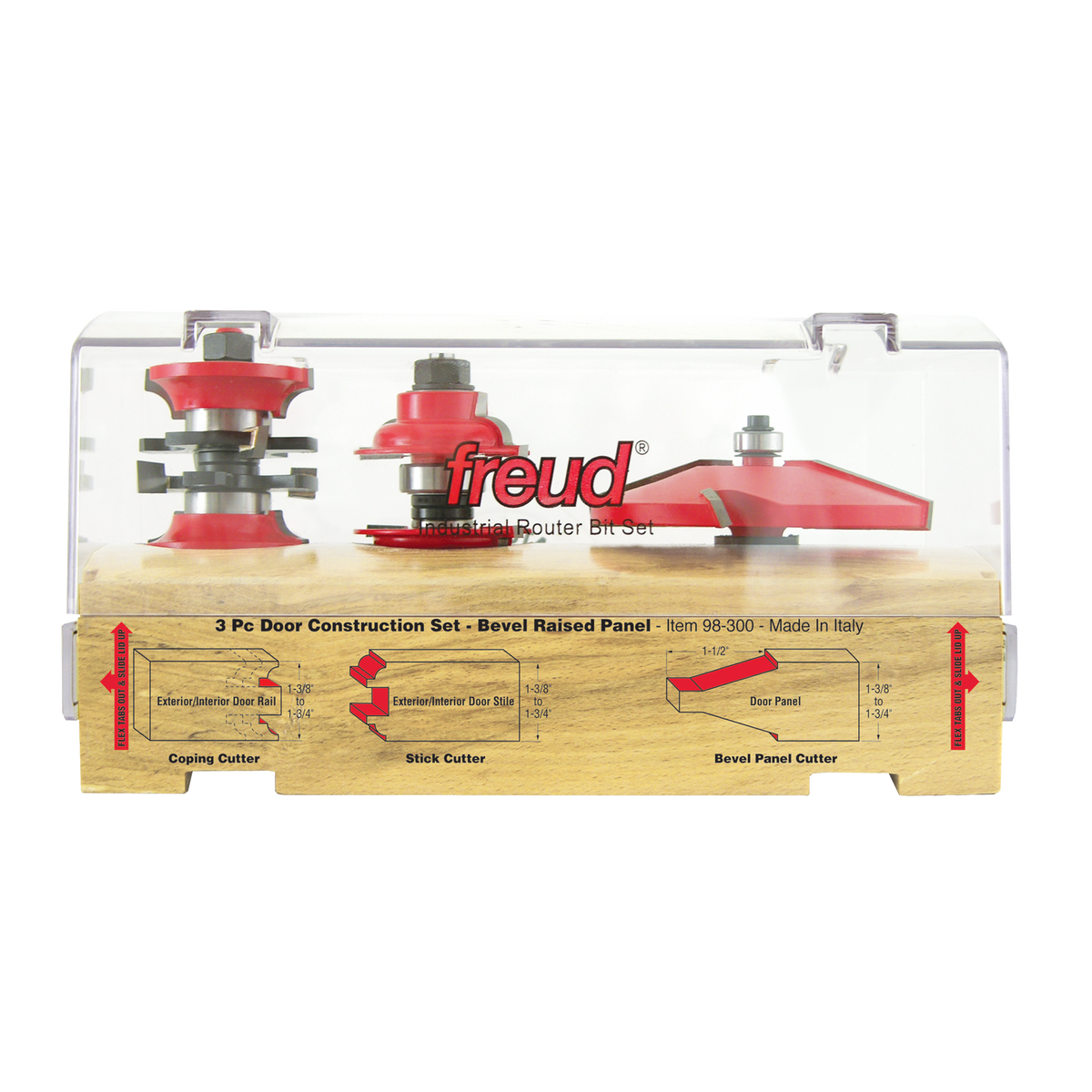 Freud 98-300 3 Piece Door Construction Bit Set