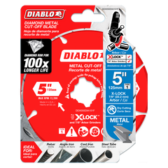 Diablo DDX050DIA101F 5" X-LOCK Diamond Rimmed Metal Cut-Off Disc