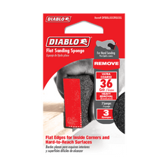 Diablo DFBBLOCCRS03G Flat 36-Grit (Ultra Coarse) Sanding Sponge (3-Piece)