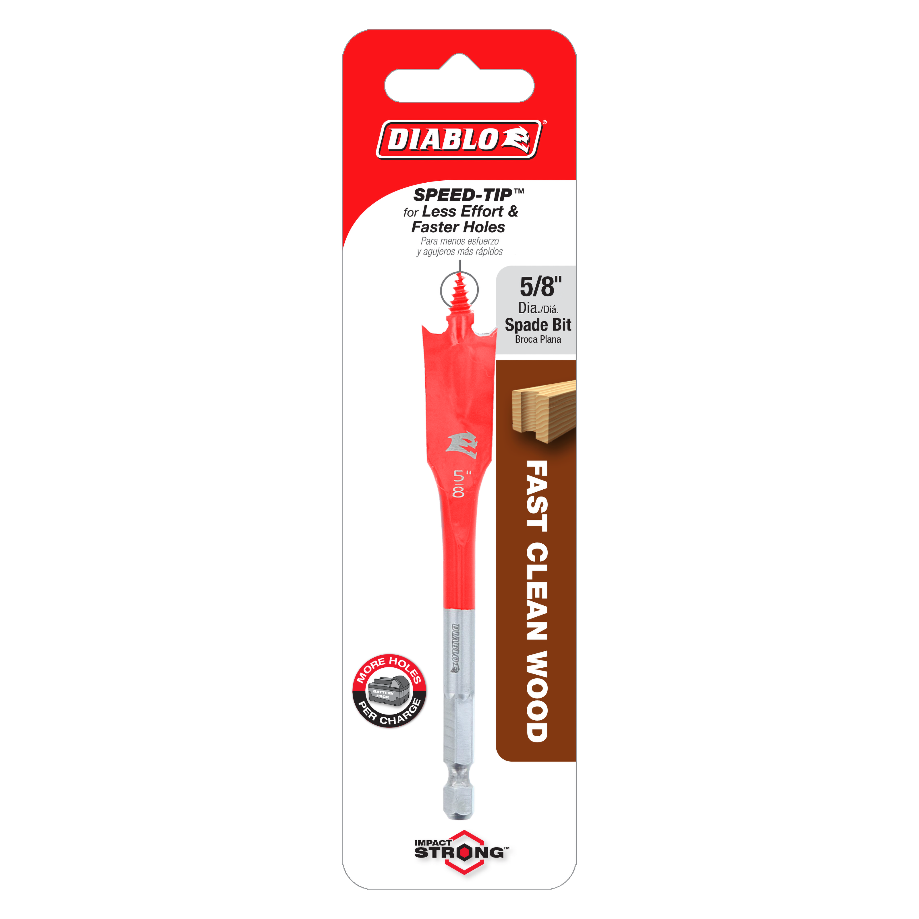 Diablo DSP1030 5/8" x 4" Spade Bit for Wood