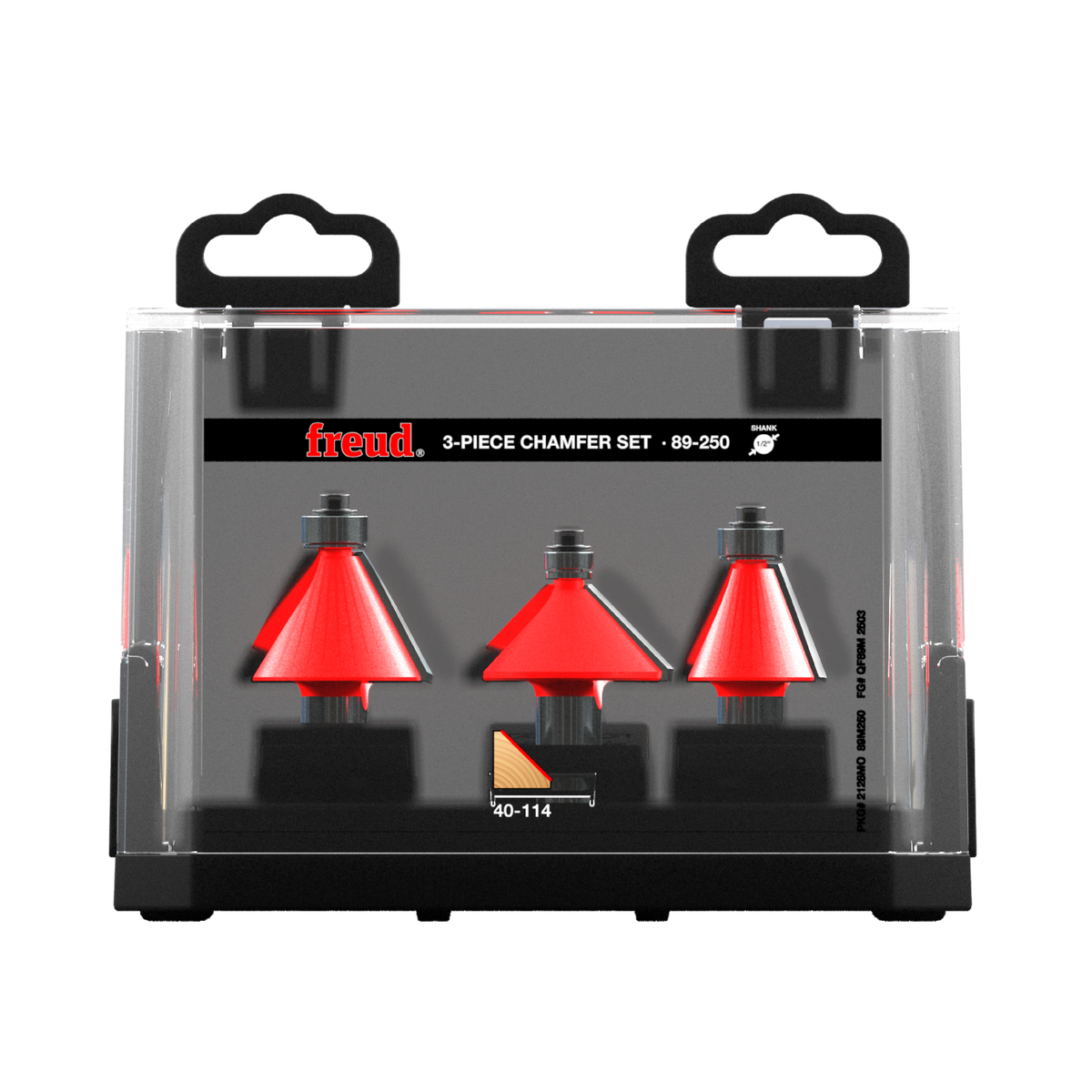Freud 89-250 3 Piece Chamfer Bit Set
