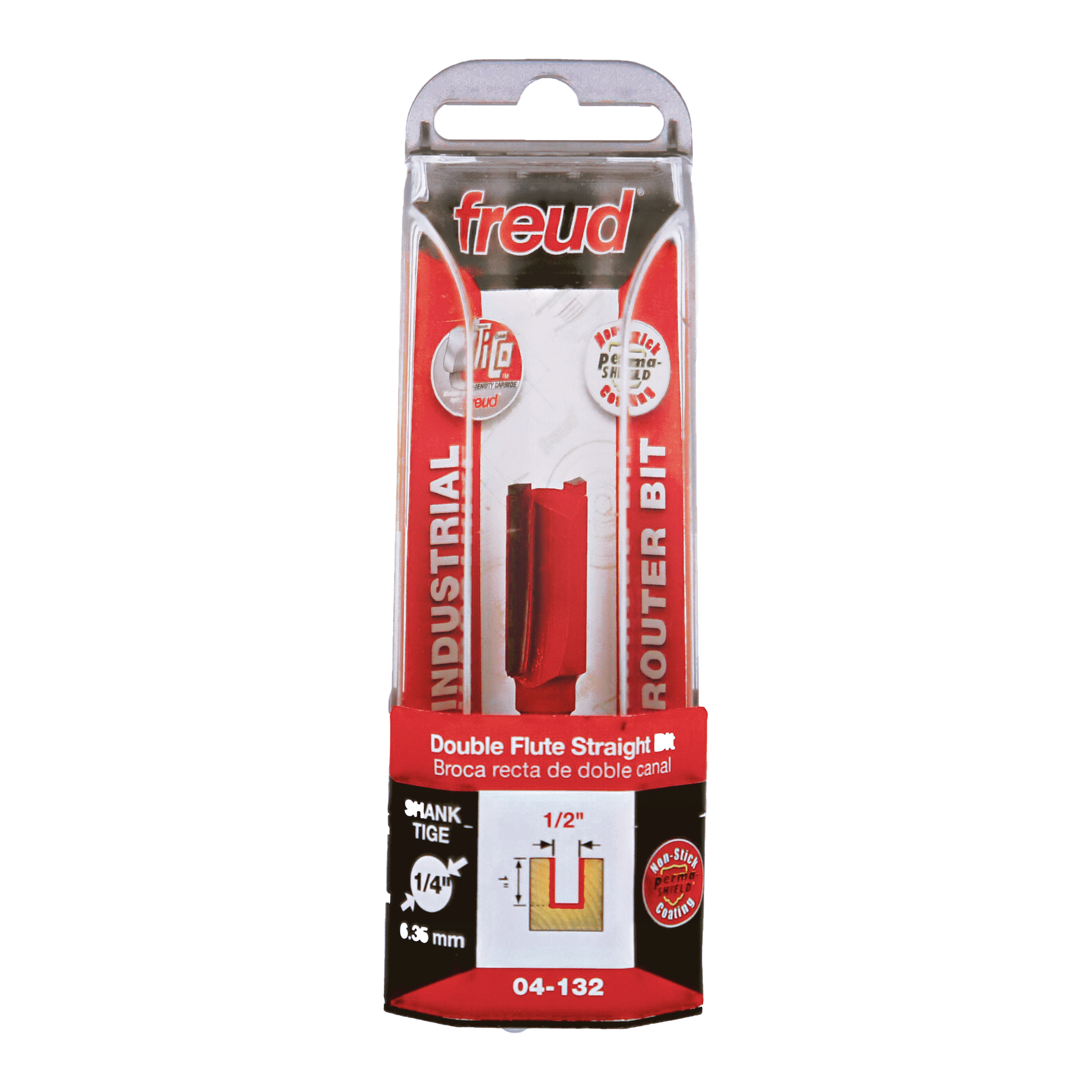 Freud 04-132 1/2" (Dia.) Double Flute Straight Bit