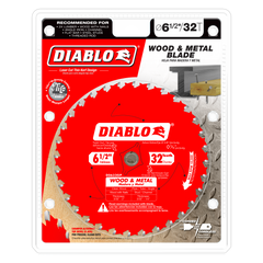 Diablo D0632GPX 6-1/2" x 32 Tooth Wood & Metal Carbide Saw Blade