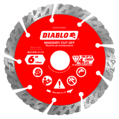 Diablo DMADST0600 6" Diamond Segmented Turbo Masonry Cut-Off Blade