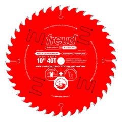 Freud P410T 10" Thin Kerf Next Generation Premier Fusion General Purpose Blade