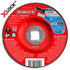 Diablo DBX045250701F 4-1/2" Type 27 X-LOCK Metal Grinding Disc